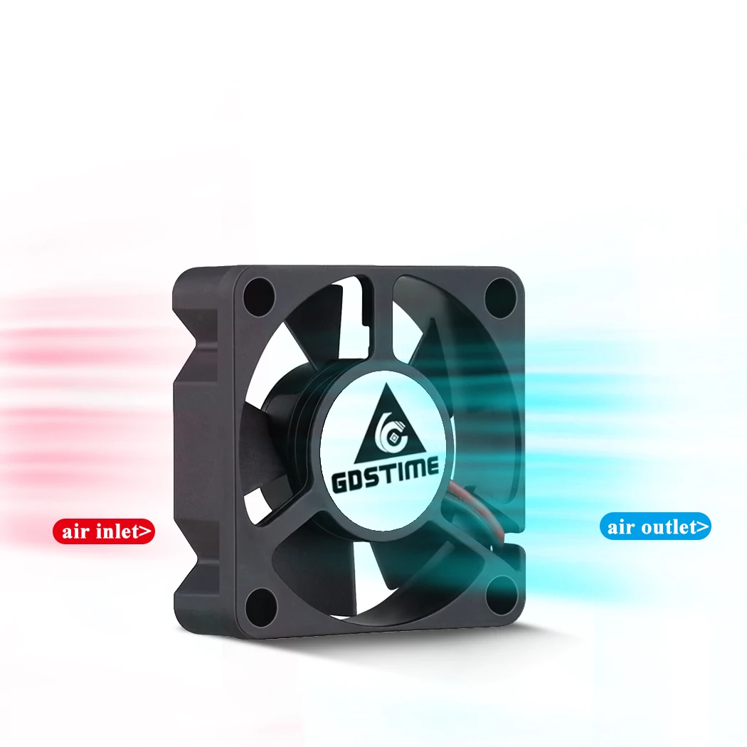 5 uds 80mm 80 35mm PC ordenador vídeo VGA calor refrigerador de distribución ventilador axial de refrigeración DC 5V 12v 24v Dupont 2Pin 3510 35x35x10mm - imagen 2