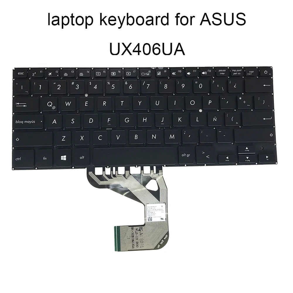 Teclado retroiluminado para ordenador portátil, accesorio para ASUS S406, S406U, S406UA, VivoBook S14, español, 0KN1-2P1LA13, 2628LA00, nuevo - imagen 3