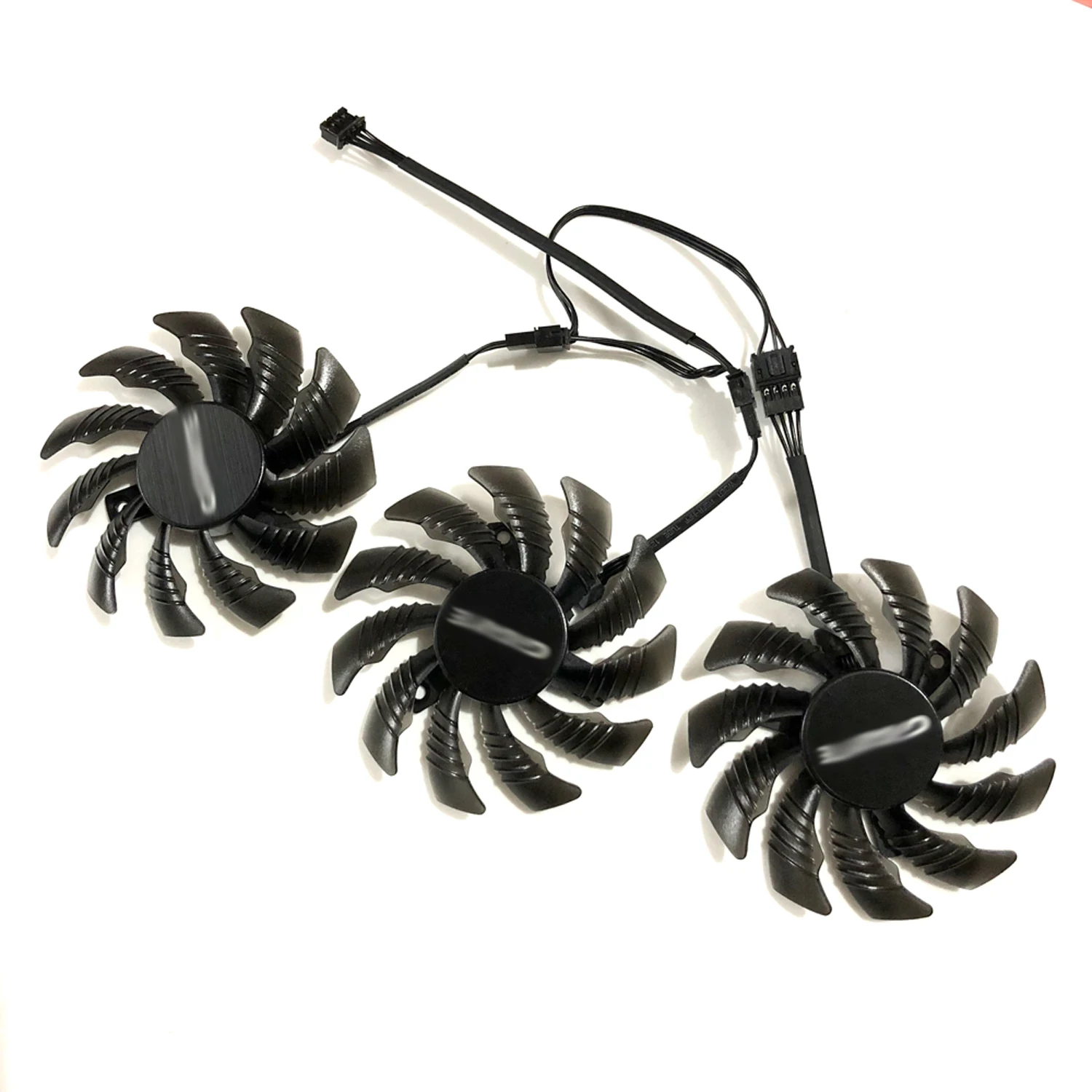 3 unidades/juego 75mm PLD08010S12HH,Ventilador de refrigeración VGA,Ventilador Tarjeta de vídeo,para GIGABYTE GV-R9FURYWF3OC-4GD R9 FURY,para 1080 G1 ROCK 8G,para GIGABYTE GTX 1070 G1 ROCK 8G,Gigabyte P104-100 4G