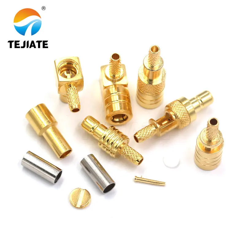 1 Uds conector SMB SMB-K/KW/J/JW-1.5 doblado macho/hembra cabezal prensa soldadura RG316 adaptador de alimentador