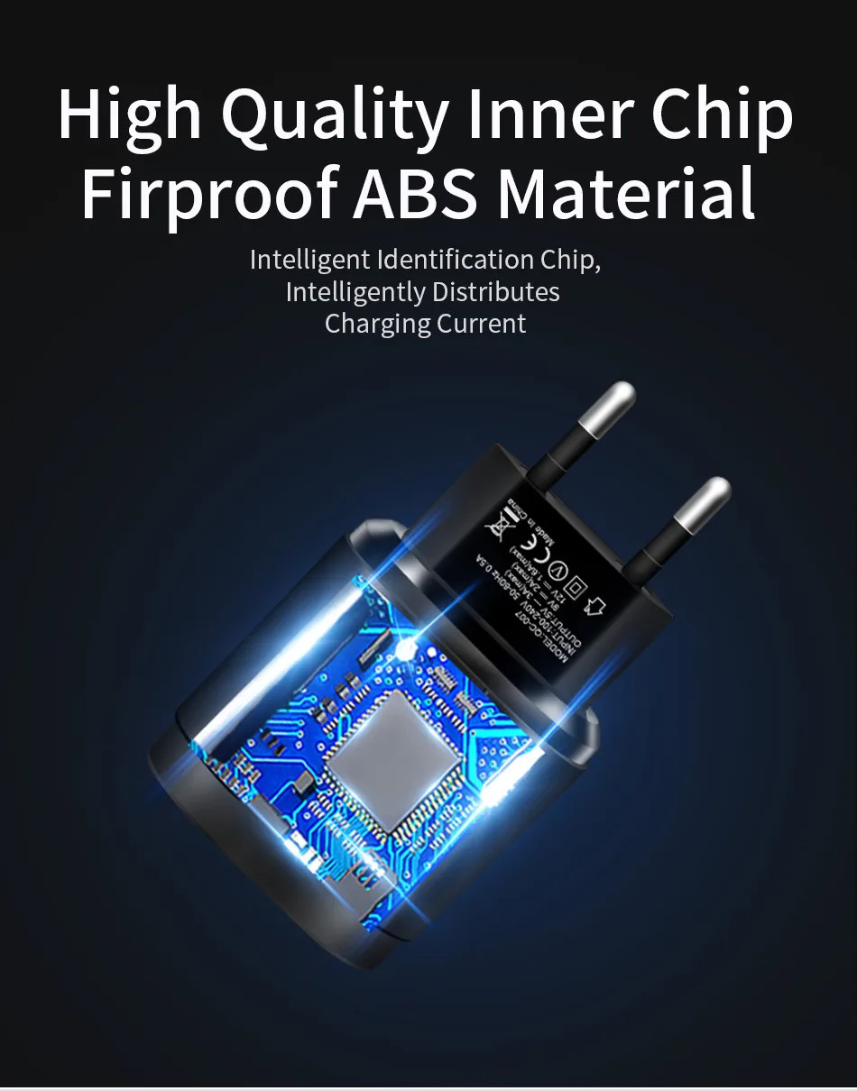 Un chip interior azul y negro con un cable de carga