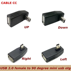 Adaptador USB OTG 90° Hembra A hacia MicroUSB B – Uso en Coche