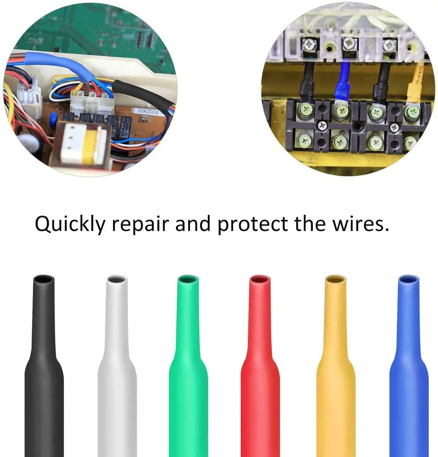 Tubo termorretráctil - Detalle de encogimiento