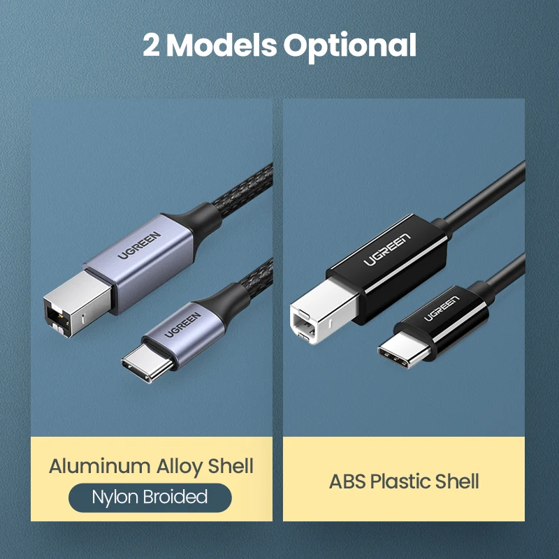 UGREEN Cable USB-C a USB-B 2.0 para impresoras y MacBook Pro - imagen 5