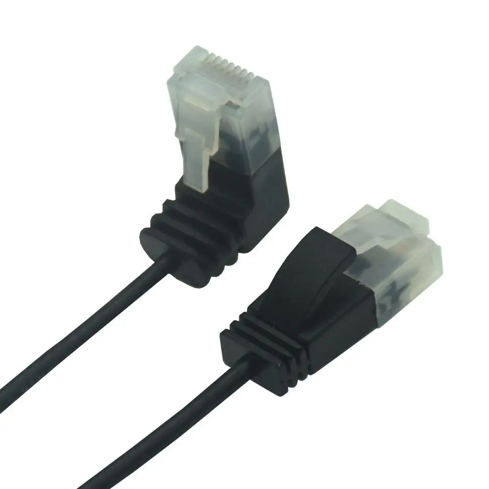 Cable Ethernet Cat6 RJ45 90 Grados Ultra Plano - imagen 2
