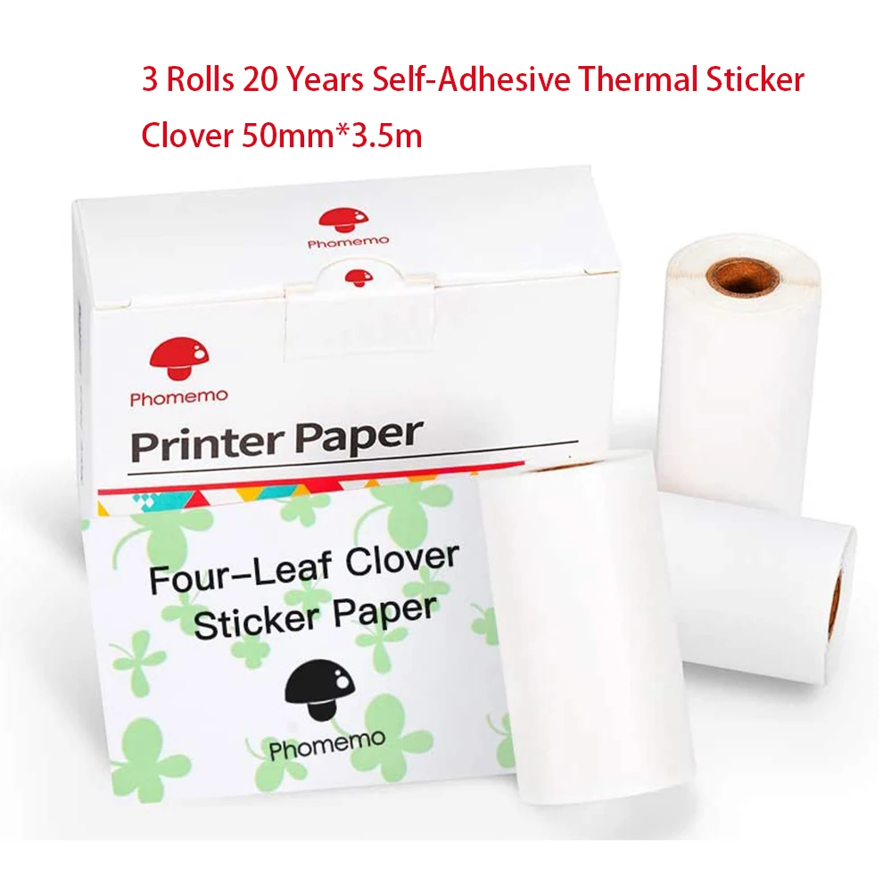 Phomemo Papel Térmico 3 Rollos – Compatible M02/M02S/M02 Pro - imagen 5
