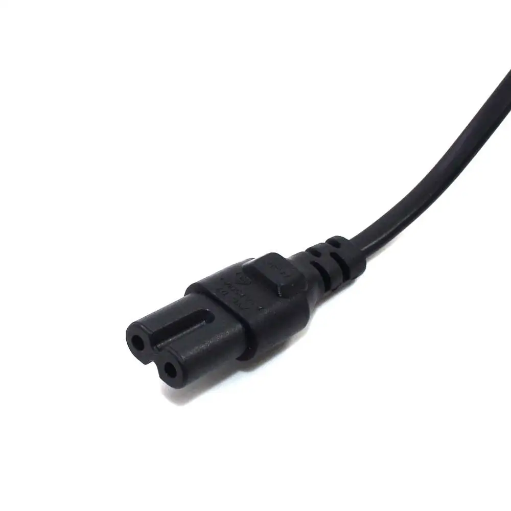 Cable de alimentación de CA Universal, 1m, 3,3 pies, estándar de la UE a la figura 8 C7, enchufe de 2 pines, Cable de plomo, 2x0,75mm, nuevo - imagen 4