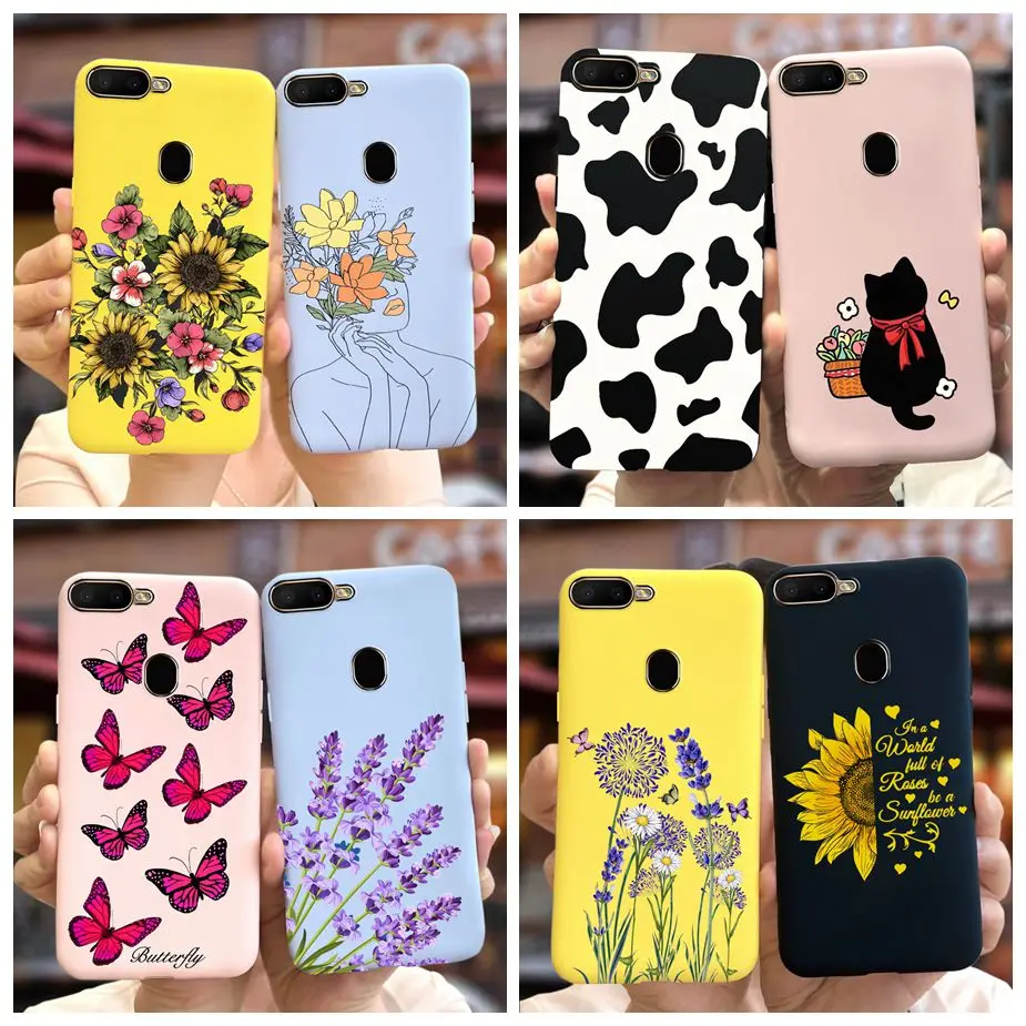 Funda de dibujos animados para Oppo A12 CPH2083, carcasa pintada en caramelo para Oppo A12 A 12, Fundas de teléfono OppoA12 de 6,22 pulgadas, Fundas blandas con parachoques