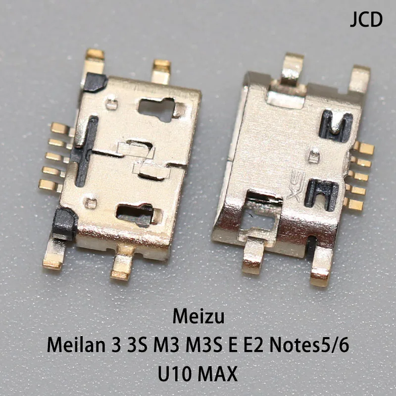 Conector Micro USB para Meizu Meilan 3 3S M3 M3S E E2 Notes5/6 U10 MAX, puerto de carga hembra, 5-20 piezas