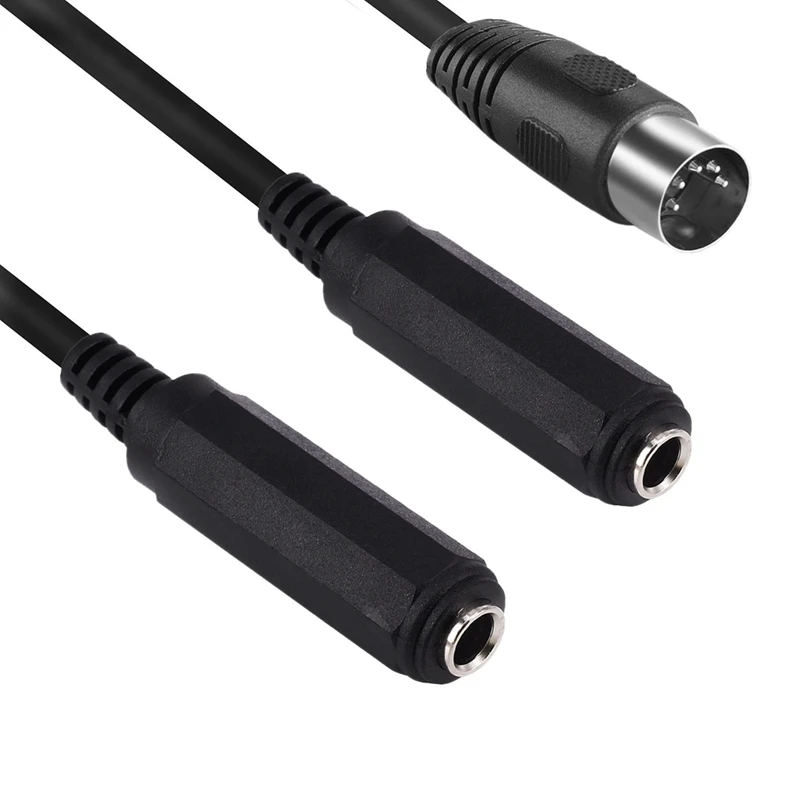 Cable Adaptador MIDI DIN 5 Pines a Jack 6,35mm TRS profesional - imagen 2