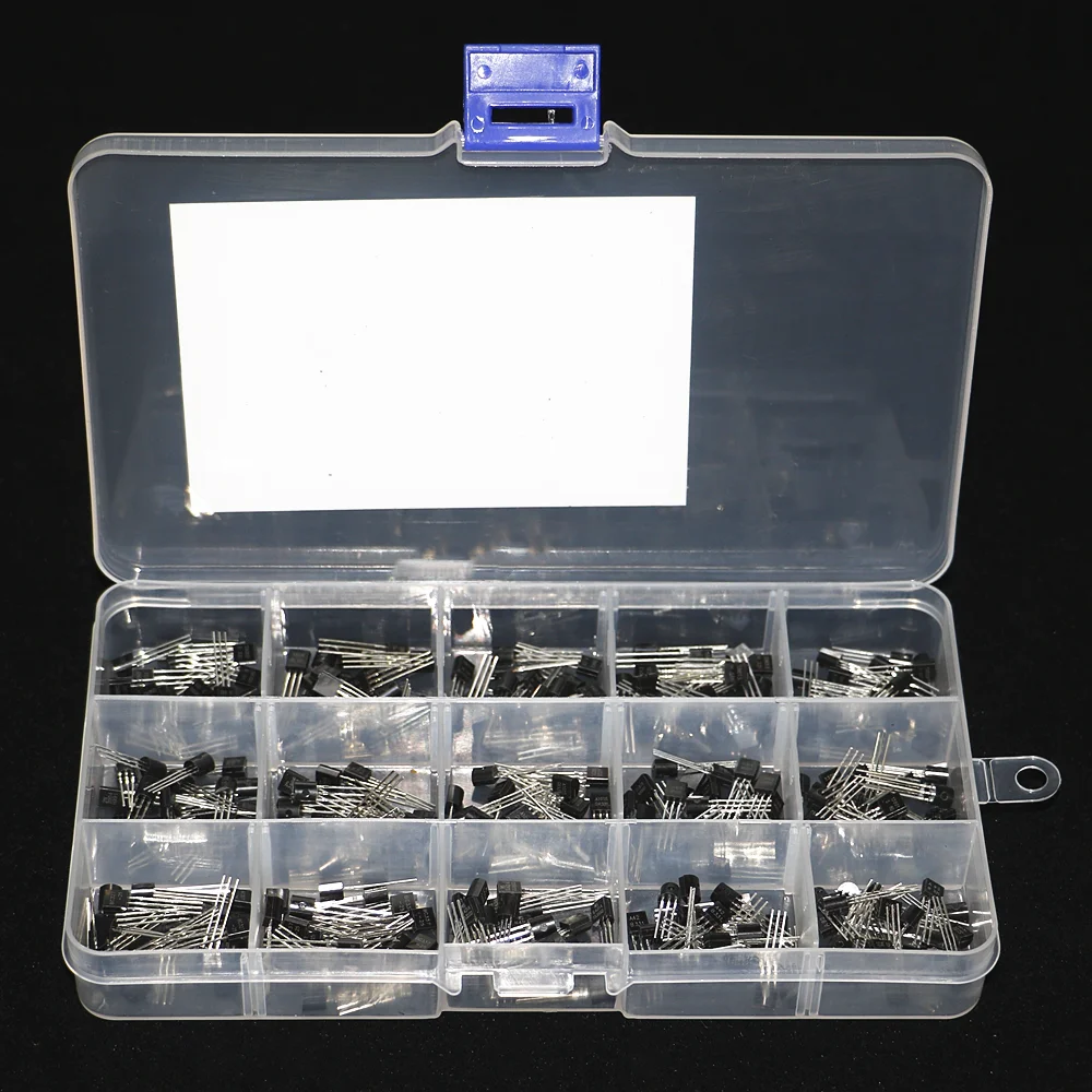 Kit surtido de transistores de 15 valores, 300 Uds., TO-92 S9012 S9013 S9014 S8050 S8550 2N3904 2N3906 BC327 BC337 TL431 MPSA42 MPSA92 A1015 - imagen 4