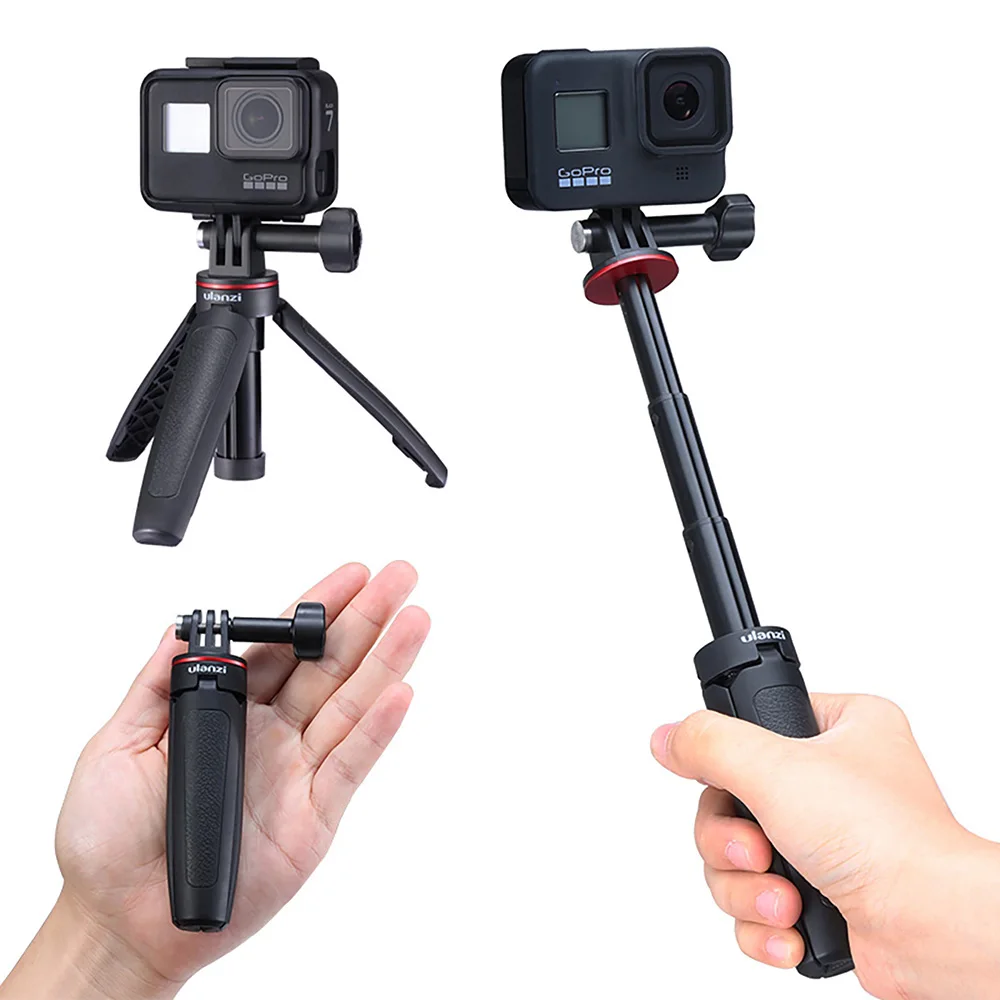 ULANZI MT-09 Gopro Action Camera Handle Mini trípode extensión trípode soporte montaje empuñadura para Gopro Hero 12 11 10 9 7 Sport Cam - imagen 2