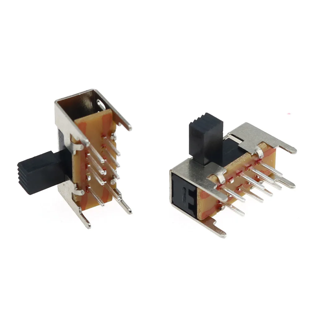 Interruptor deslizante con banda de oscilación de 3 archivos, miniinterruptor de fuente de alimentación Horizontal, encendido y apagado, 10 Uds. - imagen 4