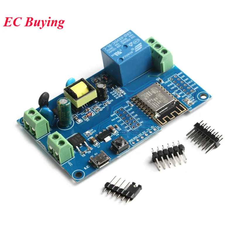 Módulo de relé inalámbrico ESP8266 WIFI ESP-12F AC 220V DC 5V 12V fuente de alimentación ESP 12F Placa de desarrollo Control remoto hogar inteligente - imagen 2