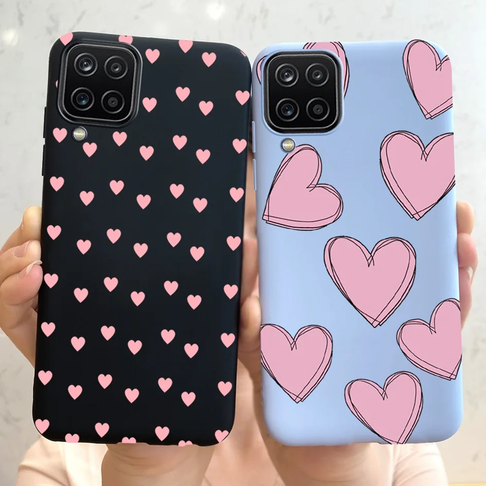 Funda trasera con corazón encantador para Samsung Galaxy A12, A42, 5G, A 12, SM-A125F, A 42, 5G