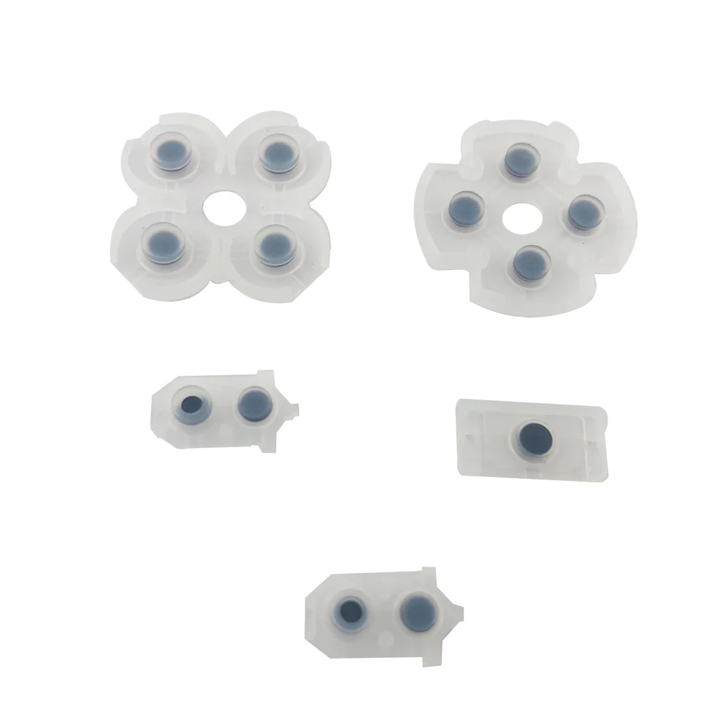 Almohadillas conductoras de goma de silicona para controlador Sony Playstation 4 PS4, botones de almohadilla Dualshock 4 D