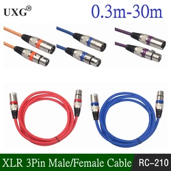 Cable XLR Macho-Hembra 3 Pines OFC Blindaje Trenzado – Audio Profesional