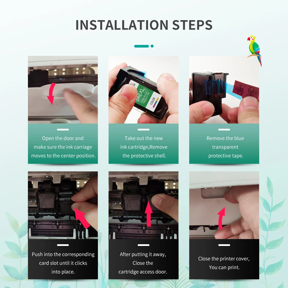 Reemplazo de cartucho de tinta PG545 545XL 546XL para impresora Canon 545 CL 546 Compatible con Pixma MG3051 MG3052 MG3053 MX490 - imagen 4