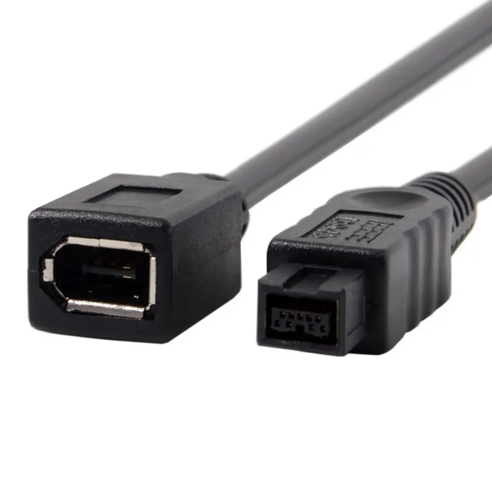 IEEE 1394 IEEE1394 6 pines hembra a 1394b 9 pines macho Firewire 400 a 800 Cable adaptador 10cm 0,1 m - imagen 4