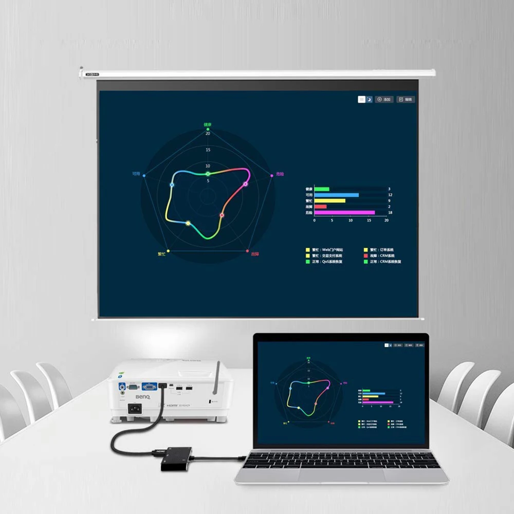 Hub USB-C HDMI VGA MacBook Pro – 5 Puertos USB 3.0 Audio - imagen 4