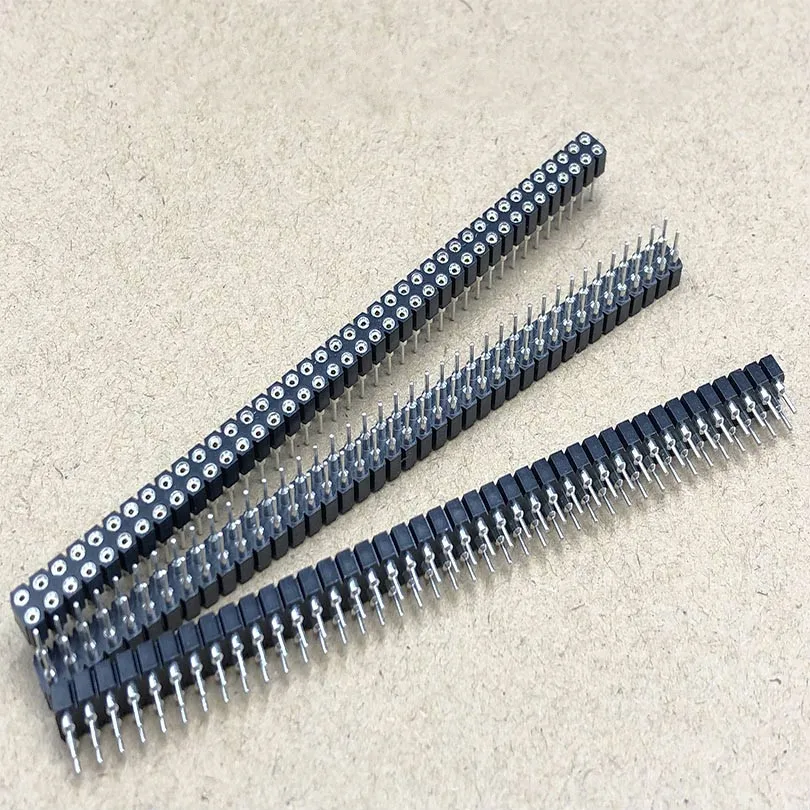 Conectores 2x40 pines - Vista detallada de los pines