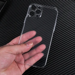 Funda Transparente Rígida para iPhone con Protección de Cámara