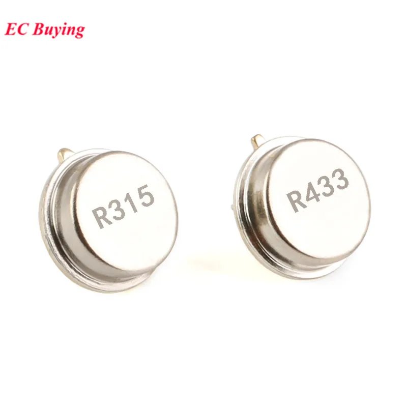 5 uds/1 ud. Oscilador de cristal resonador 315 433MHz R315A R433A cuarzo a través de agujeros superficie onda acústica KIt redondo 3 pines - imagen 2