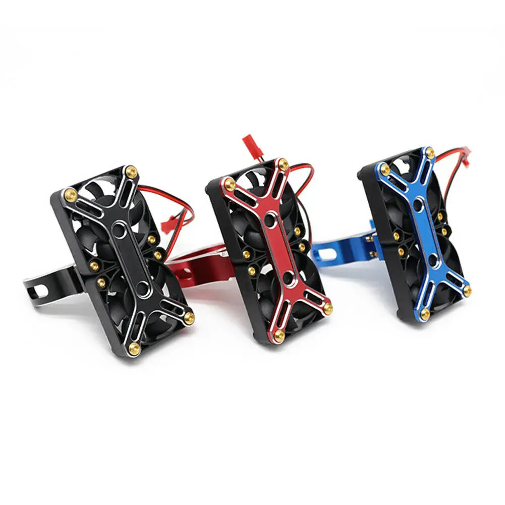 DC 5V 1/5 RC coche Metal + disipador de calor de plástico ventilador de refrigeración piezas para TRAXXAS x-maxx 6S 8S 4985 1717 Motor - imagen 4