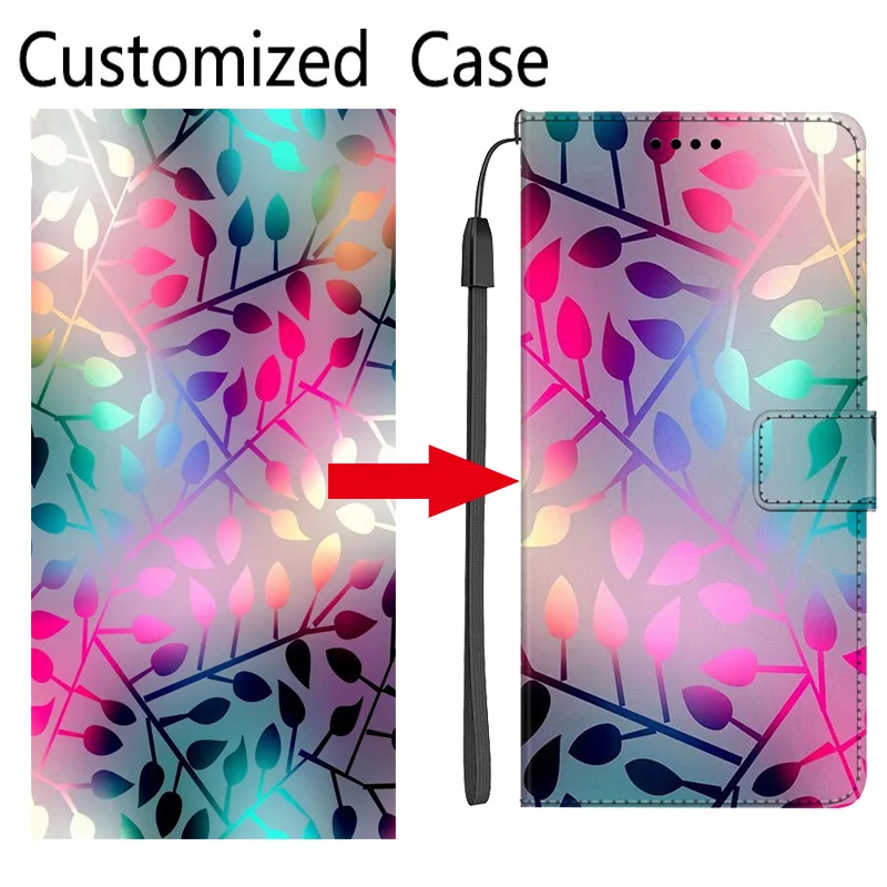 DIY Custom Flip Leather Case for Samsung Galaxy A32 A52 A52S A72 A22 4G 5G A03S M32 A02 A03 A12 M12 Case Customized Wallet Cover