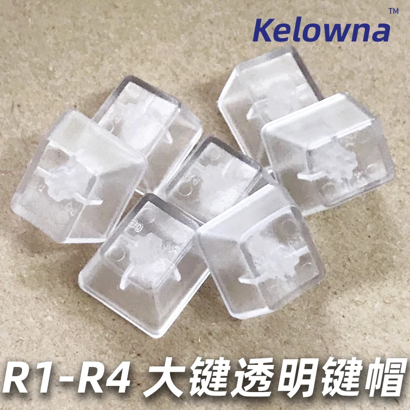 Tapa de tecla totalmente transparente para teclado mecánico, tapa de tecla retroiluminada ABS con diseño ANSI, perfil OEM, sin tapas de tecla impresas, 104 unids/lote por paquete - imagen 2