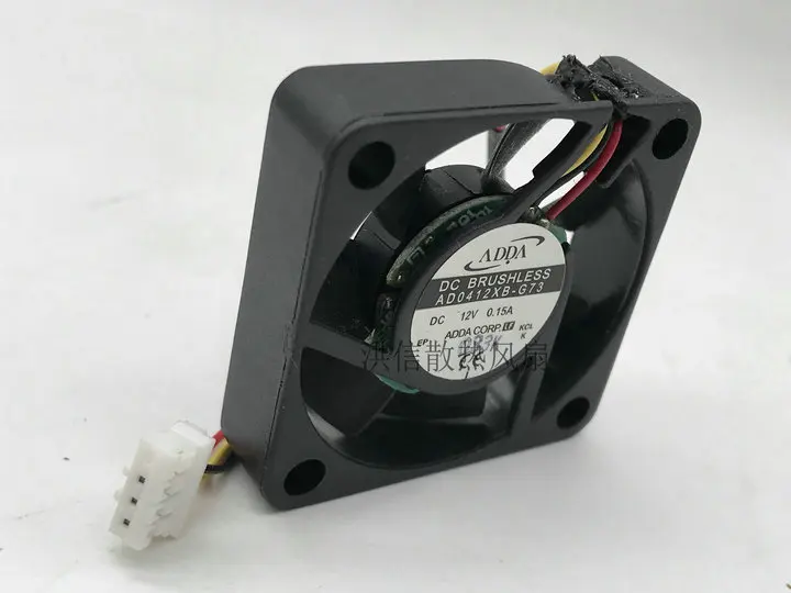 Ventilador DVR AD0412XB-G73, 4cm, 40mm, 12v, para ADDA, 40x40x10mm, rodamiento de bolas Dual, Axial, pequeño ventilador de refrigeración