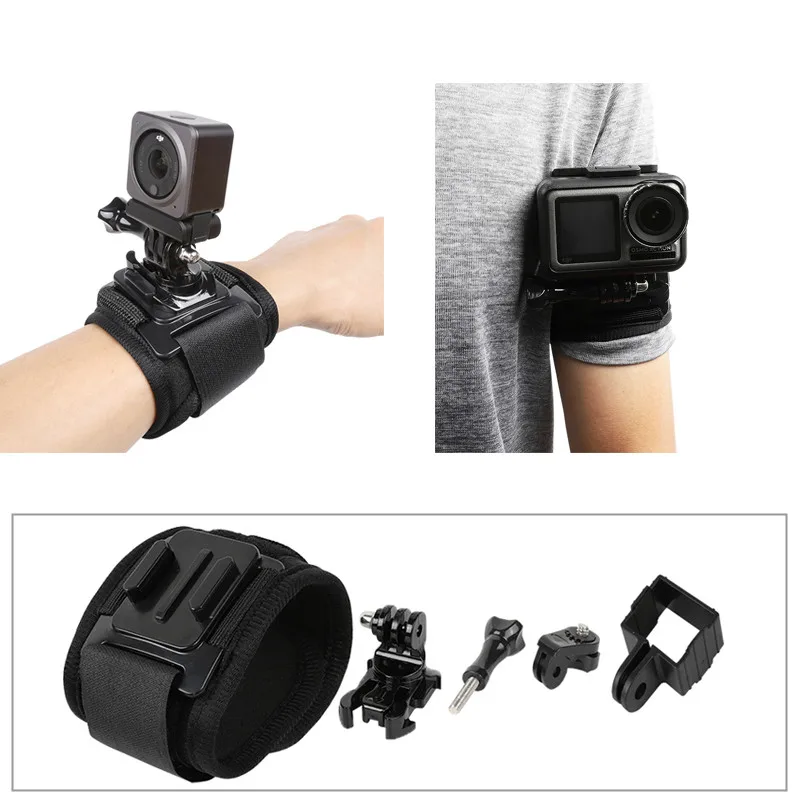 Correa de muñeca giratoria de 360 grados, conjunto de soporte adaptador para DJI Pocket 2 ACTION 2 Gopro 10 9 8, accesorios de cámara, 14 marcos