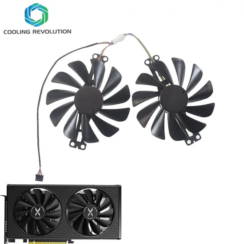 Ventilador de tarjeta gráfica FDC10U12S9-C RX6600 6600XT, 95MM, para XFX Radeon RX 6600 XT, ventilador de tarjeta de vídeo para juegos