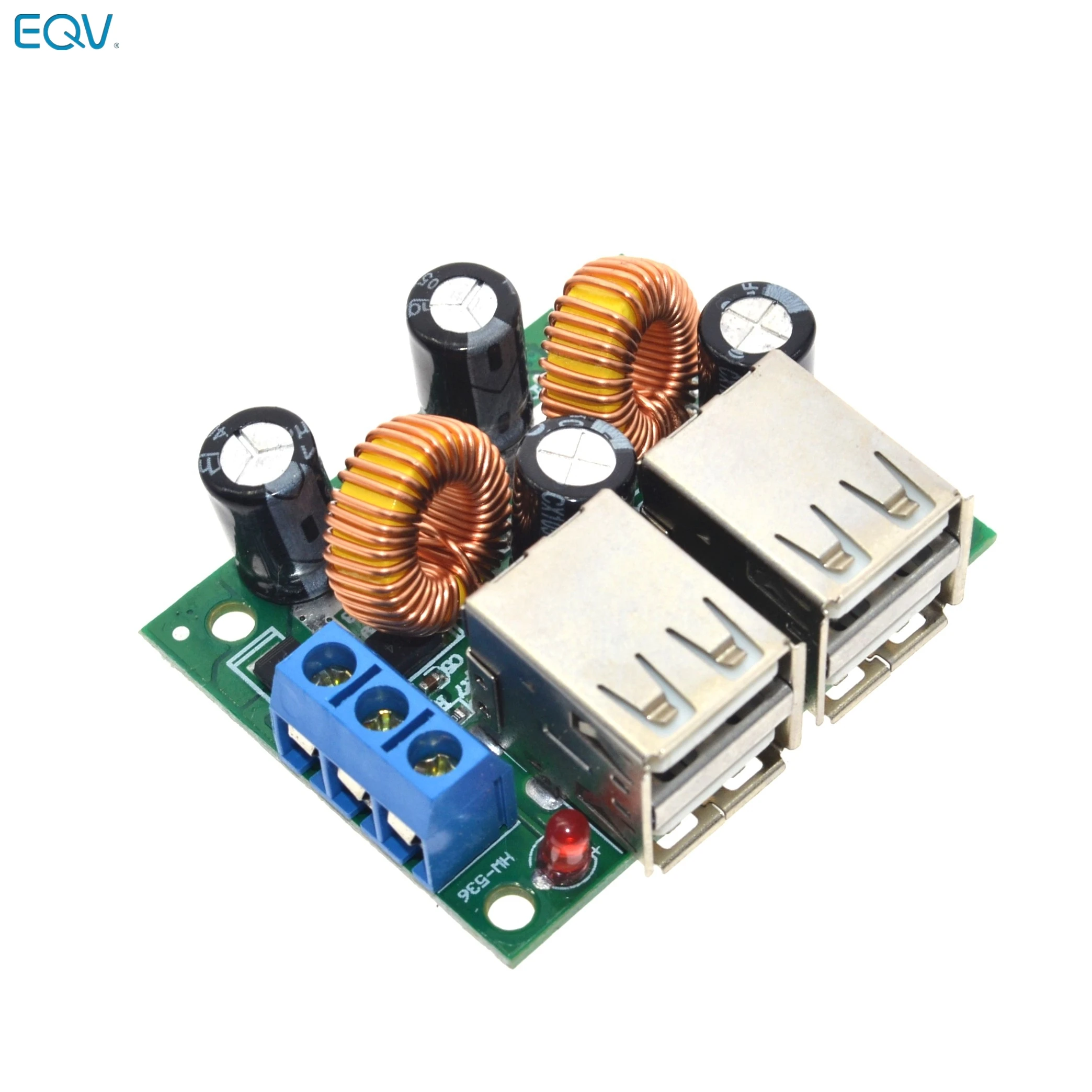 Módulo de placa Convertidora de fuente de alimentación de 4 puertos USB, cc 12V, 24V, 40V a 5V, 5A, para teléfono MP3/MP4, equipo de coche - imagen 2