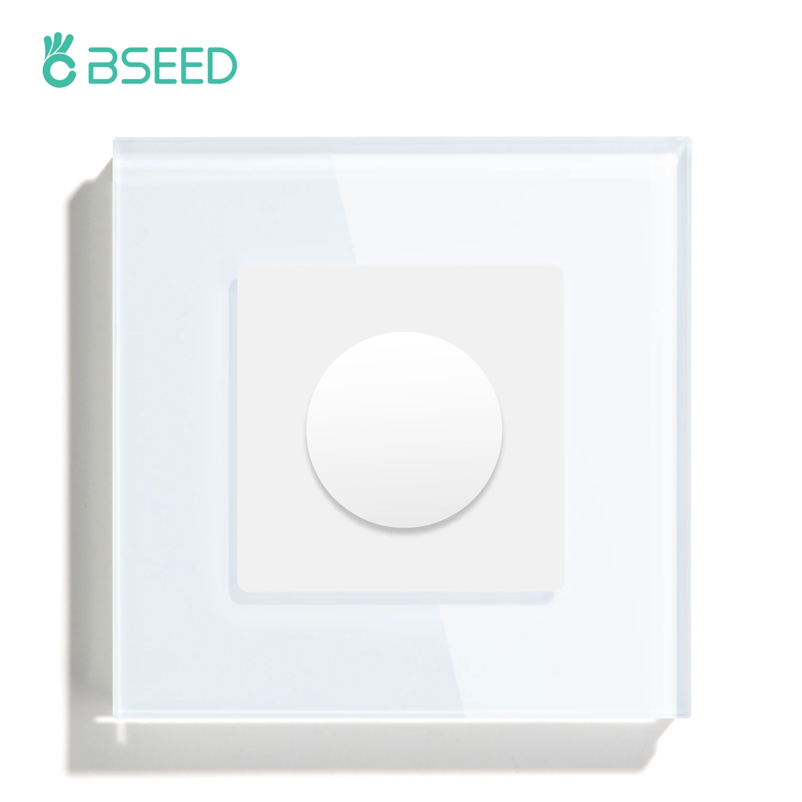 Regulador de intensidad mecánico BSEED, interruptores de luz de pared regulables Led, interruptor de lámpara estándar de la UE, marco de vidrio ajustable de brillo 10A - imagen 3