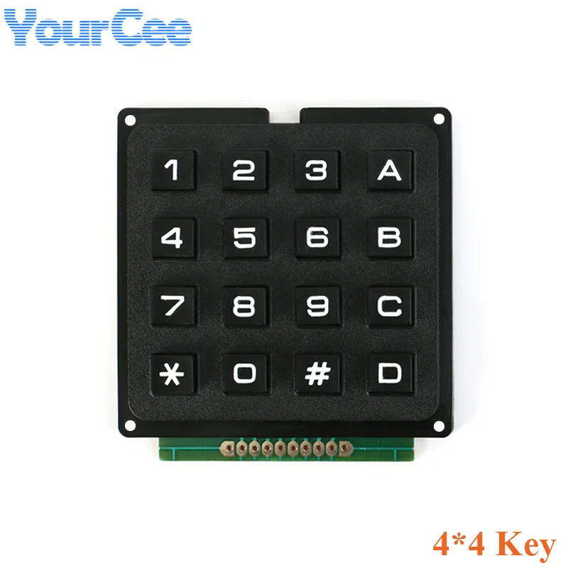 3*4 4*4 commutateur matriciel clavier clavier ABS touches en plastique Module de matrice 4x4 3x4 12 16 touches bouton interrupteur à Membrane Kit de bricolage pour Arduino - imagen 3