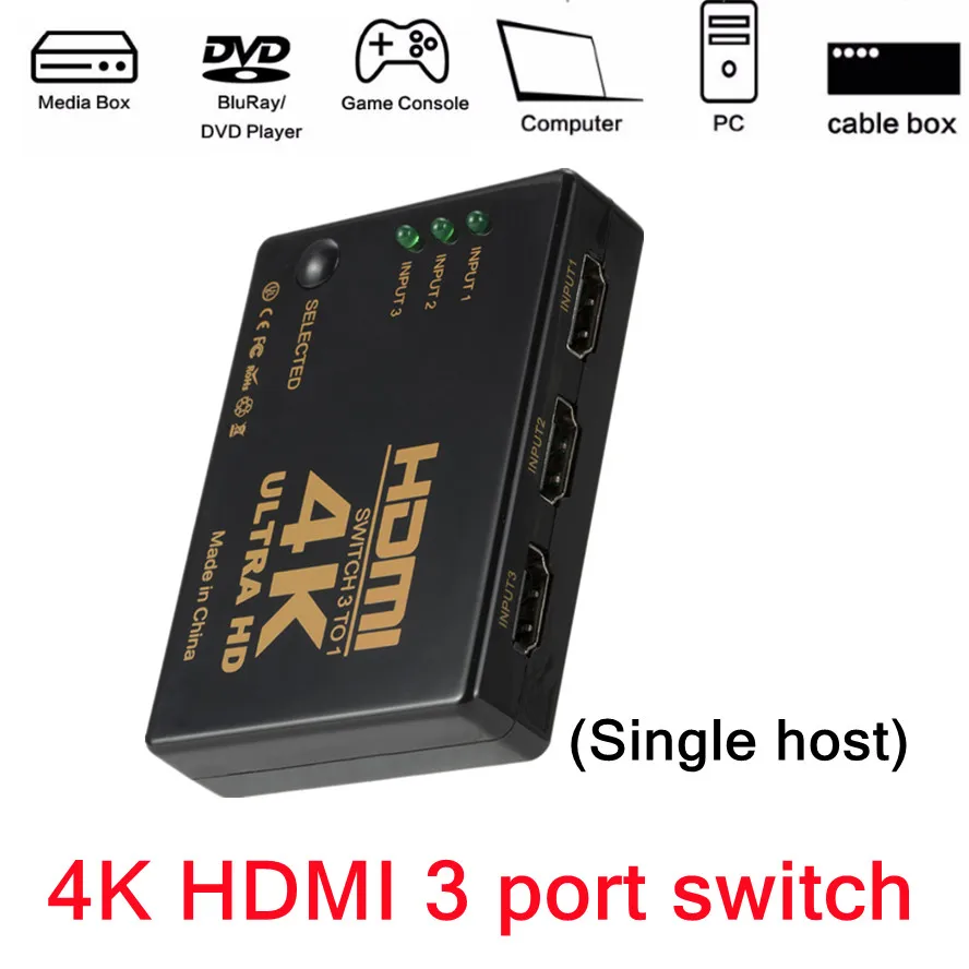 4K HDMI 3 port switc