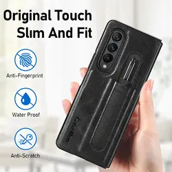 Carcasa Samsung Galaxy Z Fold3 – Cuero PU con Soporte Bólgrafo