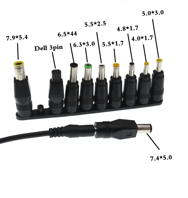 Adaptador Corriente Universal 5.5x2.1mm con Puntas Lenovo ThinkPad - imagen 3