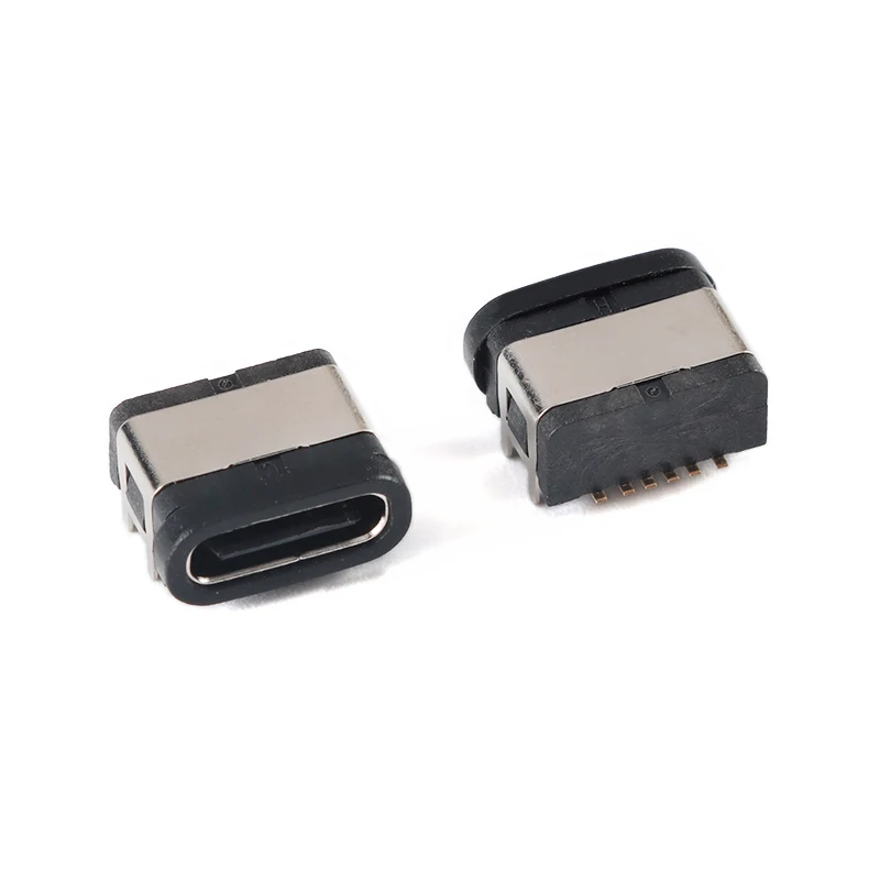 10 uds/2 uds conector USB tipo C hembra tipo C 3A puerto de carga rápida de alta corriente USB-C enchufe de cargador IPX66 - imagen 5
