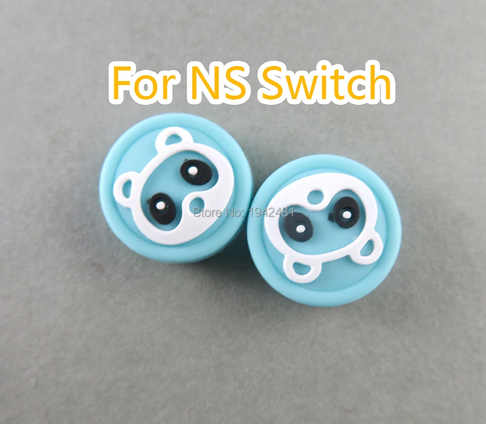 6 uds para Nintendo Switch Lite Joy Con flor crisantemo oso cruce Joystick funda con agarre para pulgar tapas de palo analógico