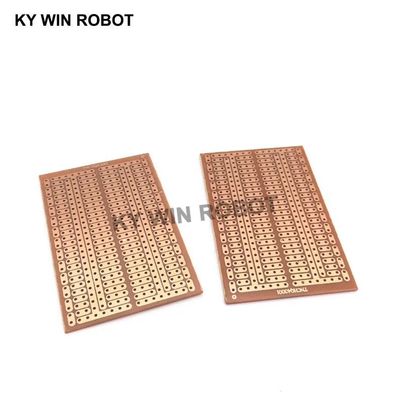 2 unids/lote DIY 4,5*7CM prototipo de papel PCB placa de circuito de matriz de experimento Universal 4,5x7CM - imagen 2