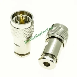 Conector Coaxial UHF PL259 Macho para RG58 y RG400