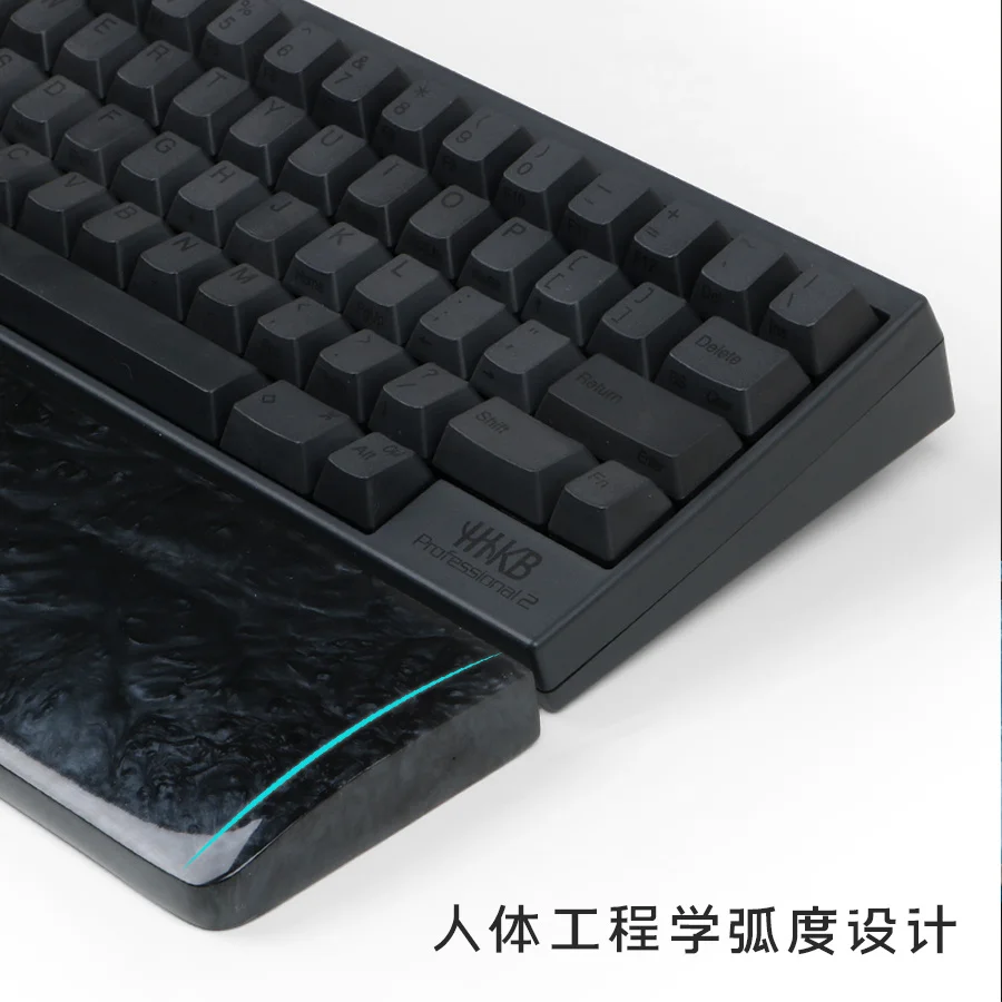 Reposamuñecas de resina para teclado mecánico, soporte de mano para teclados Filco HHKB Ducky 61 87 104, 1 unidad - imagen 3