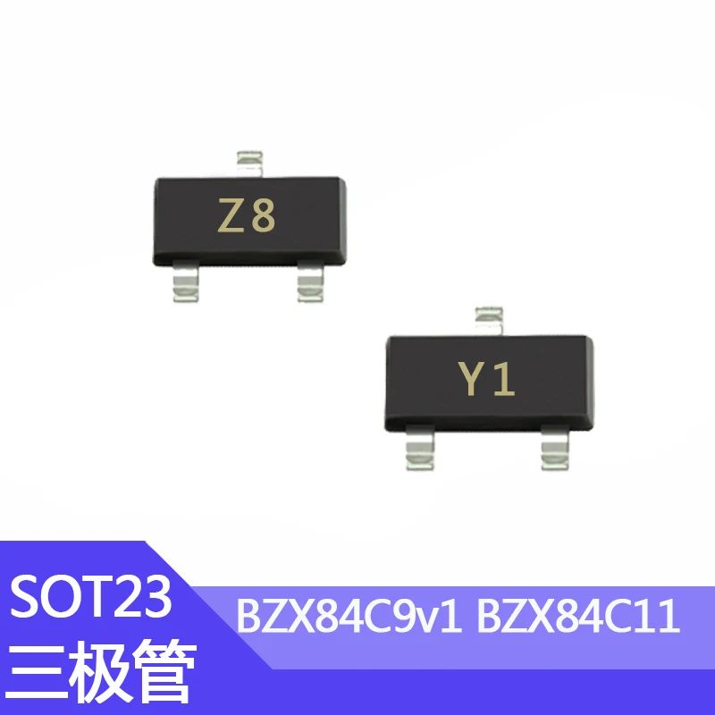 Piezas de serigrafía SMD BZX84C9v1, paquete SOT-23, 100 v, 11V, BZX84C11, BZX84C16, BZX84C15, BZX84C12, 9,1 - imagen 3