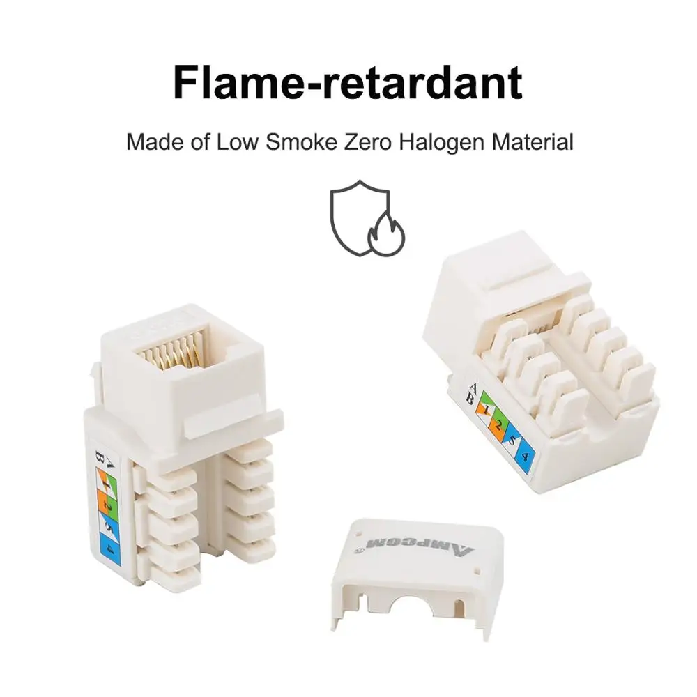 AMPCOM Módulo Keystone RJ45 CAT6 UTP - Punch-Down - imagen 3