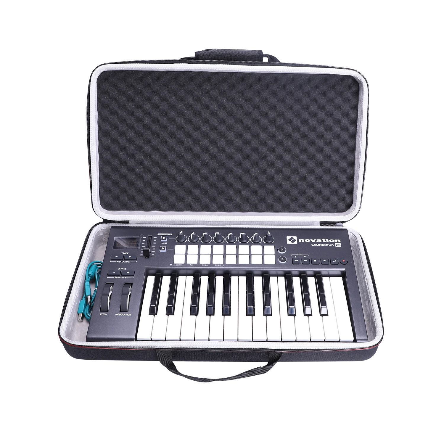Estuche rígido LTGEM EVA para controlador de teclado USB Novation Launchkey 25 MK2 - imagen 3