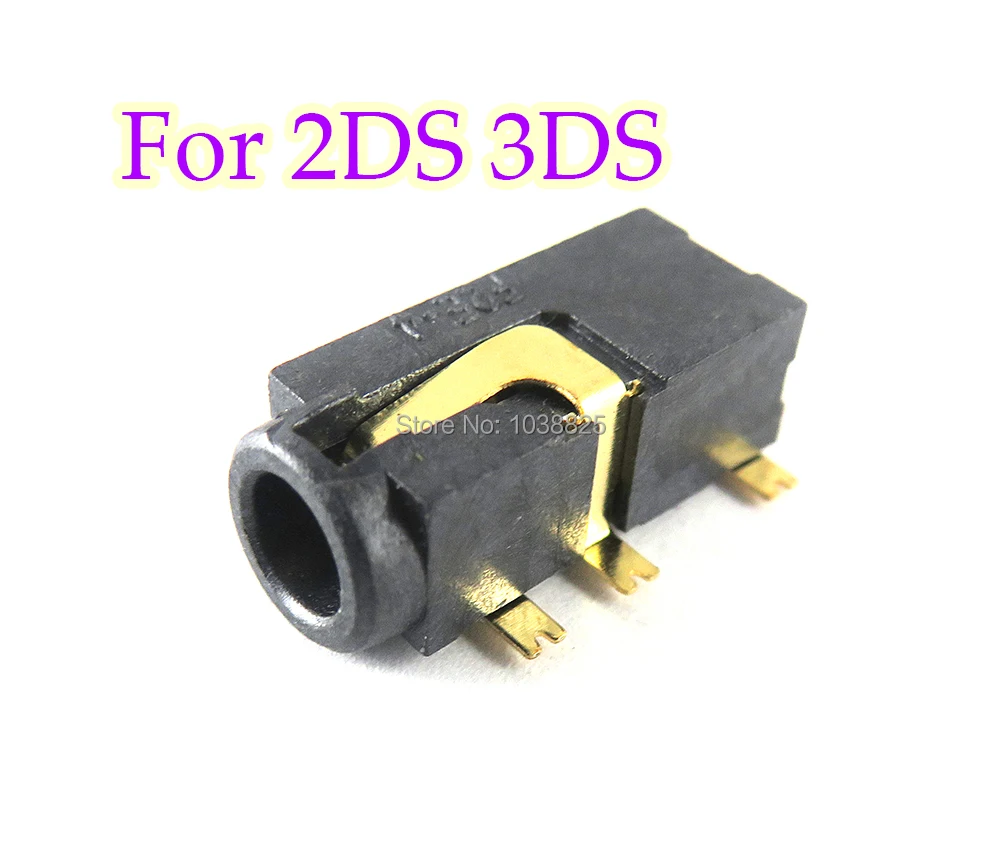 Conector de base de auriculares de repuesto Original, 2 uds., toma de auriculares para 3DS, 2DS, Nintendo 2DS 3DS
