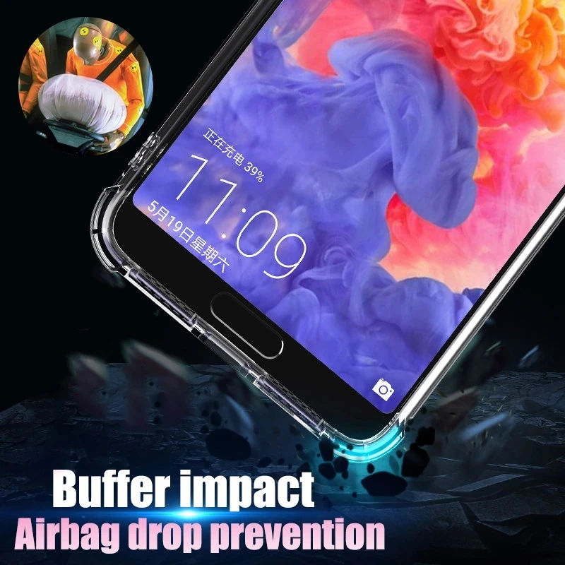 original A prueba de golpes caso For Huawei P50 P40 P30 P20 P10 Mate 30 20 10 Lite Honor 50 60 Pro Nova 3 9 P Smart 2019 transparente silicona cubierta accesorios del teléfono móvil - imagen 5