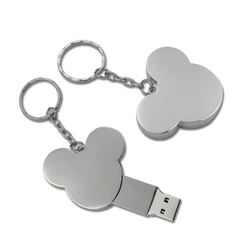 Pendrive USB Metálico con Forma de Corazón